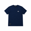 Navy Essential Cotton T-shirt centered with full shirt visible on white