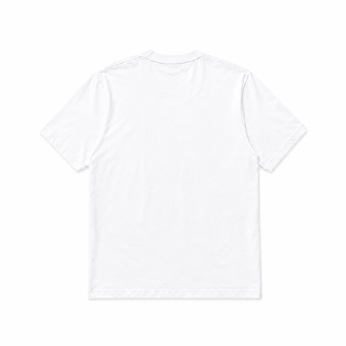 White Essential Cotton T-shirt back view